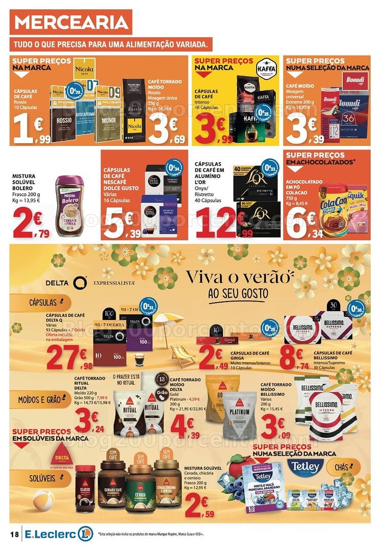 Antevisão Folheto E-LECLERC Promoções de 6 a 12 agosto